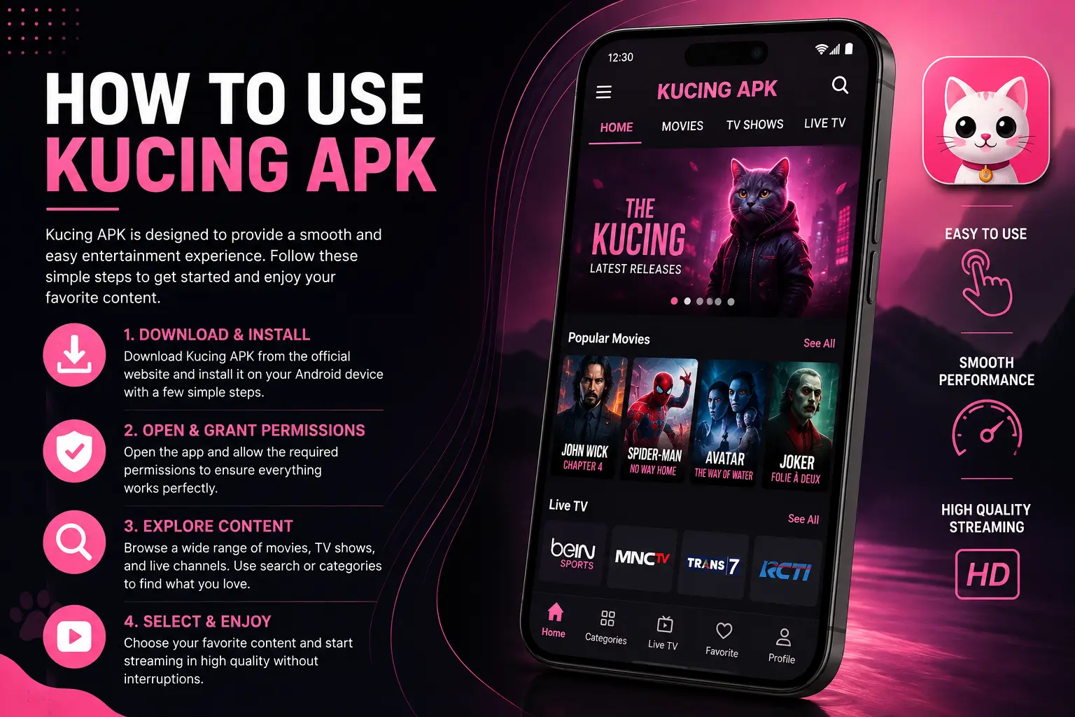 How to use Kucing APK on an Android device